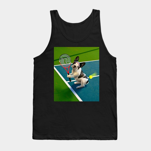 French Bulldog Dog Playing Tennis Tank Top by Random Galaxy